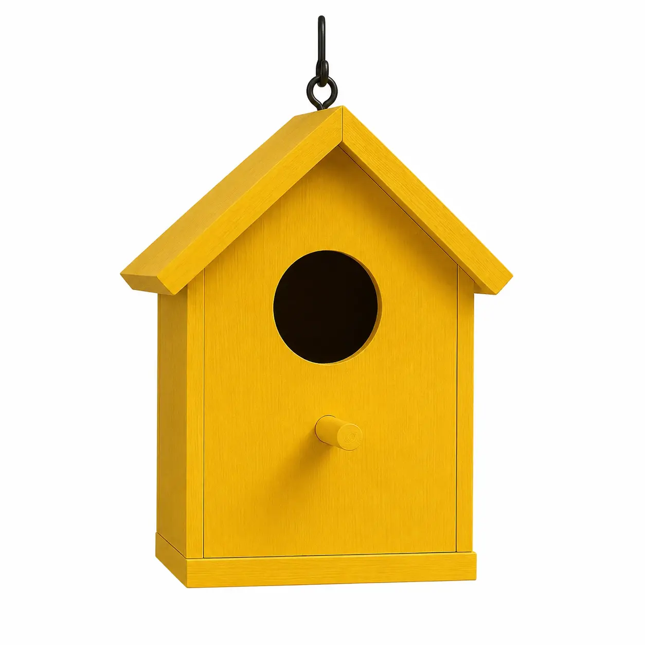 Classic Yellow Wooden Nest Box